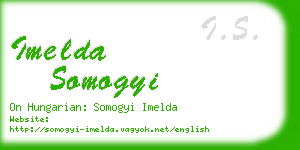imelda somogyi business card